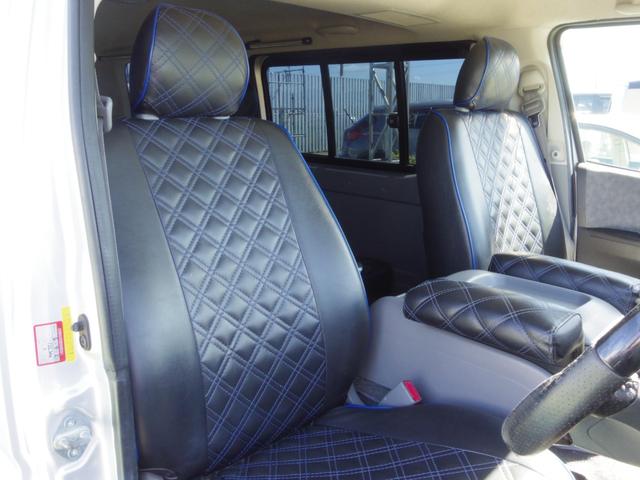 ハイエースバン ロングスーパーGL 15インチデイトナホイール NASCAR ホワイトレタータイヤ AppleCarPlay・Android Auto・Bluetooth対応ディスプレイオーディオ Bカメラ シートカバー(15枚目)