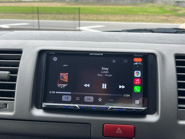 ハイエースバン ロングスーパーGL 15インチデイトナホイール NASCAR ホワイトレタータイヤ AppleCarPlay・Android Auto・Bluetooth対応ディスプレイオーディオ Bカメラ シートカバー(25枚目)