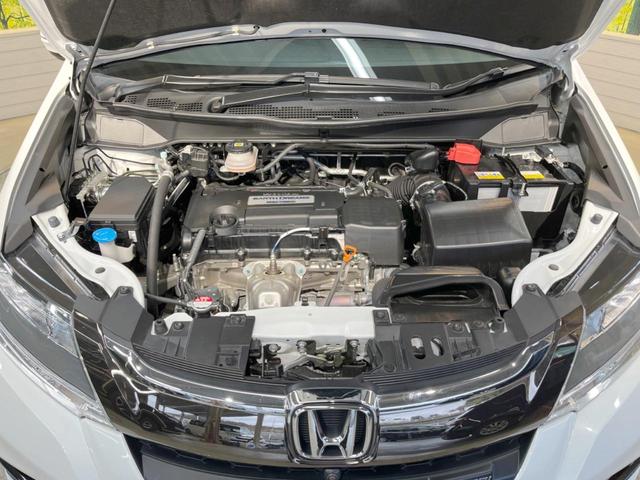 アブソルート・EXホンダセンシング ブラック革シート 純正9インチナビ フルセグ Bluetooth フリップダウンモニター 両側電動ドア マルチビューカメラ ブラインドスポットモニター 前席シートヒーター パワーシート LEDヘッド(19枚目)