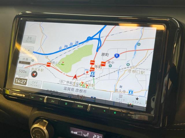 X アラウンドビューモニター デジタルミラー 9型ナビ 衝突被害軽減 プロパイロット インテリジェントキー クリアランスソナー 革巻きステアリング ハーフレザー LEDヘッド 純正17インチアルミ ETC(5枚目)