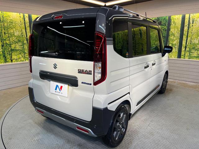 スペーシアギア ハイブリッドＸＺ　ターボ　メーカー９型ナビ　全周囲カメラ　両側電動ドア　ステアリングヒーター　シートヒーター　オットマン　ＬＥＤヘッド　純正１４ＡＷ　ヘッドアップディスプレイ　アダプティブクルーズ　ワンオーナー　禁煙車（64枚目）