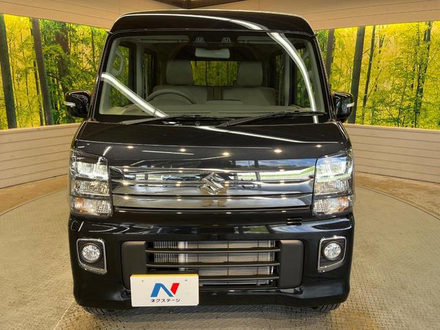 エブリイワゴン PZターボスペシャル 届出済未使用車 両側電動ドア スズキセーフティサポート 純正14AW LEDヘッド ベンチシート レーンアシスト 電動格納ミラー アイドリングストップ 横滑り防止 オートエアコン スマートキー(15枚目)