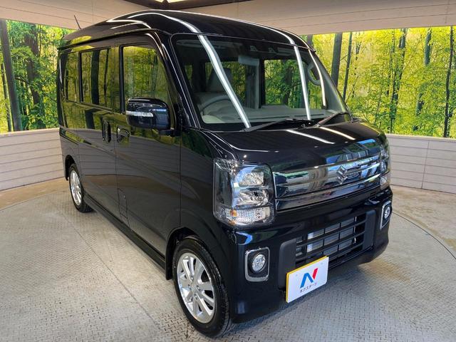 エブリイワゴン PZターボスペシャル 届出済未使用車 両側電動ドア スズキセーフティサポート 純正14AW LEDヘッド ベンチシート レーンアシスト 電動格納ミラー アイドリングストップ 横滑り防止 オートエアコン スマートキー(17枚目)