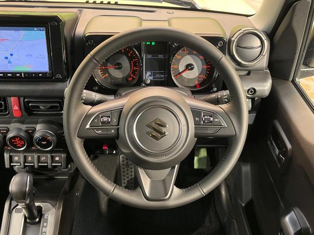 ジムニー XC ターボ 純正8型ナビ バックカメラ 衝突軽減装置 禁煙車 シートヒーター ドラレコ LEDヘッド ETC クルコン Bluetooth フルセグ 革巻きステアリング 車線逸脱警報 誤発進抑制機能(11枚目)