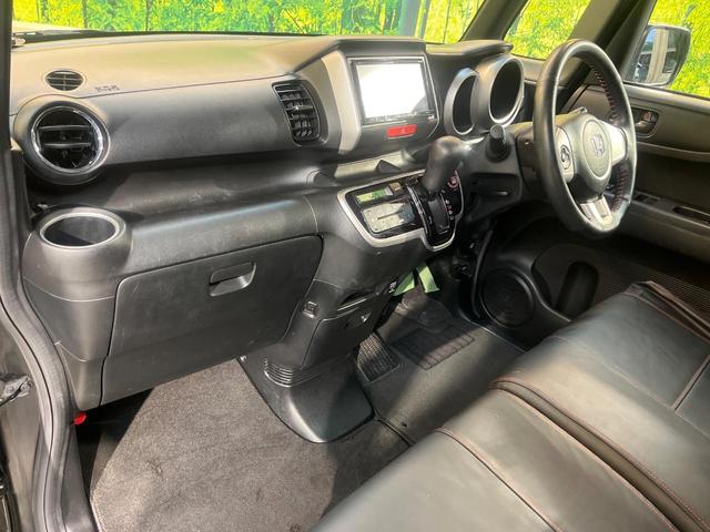 N-BOX G SSパッケージ ナビ 両側電動ドア Bluetooth スマートキー ETC車載器 オートエアコン 純正革巻きステリング ブラックインテリア 純正14AW アイドリングストップ 横滑り防止装置 ワンオーナー 禁煙車(40枚目)