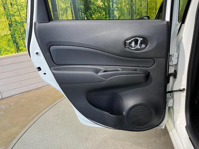 ノート Ｘ　衝突被害軽減システム　クリアランスソナー　車線逸脱警報　オーディオ　インテリジェントキー　ドラレコ　ブラックインテリア　エアコン　電動かく　ワンオーナー　禁煙車（35枚目）