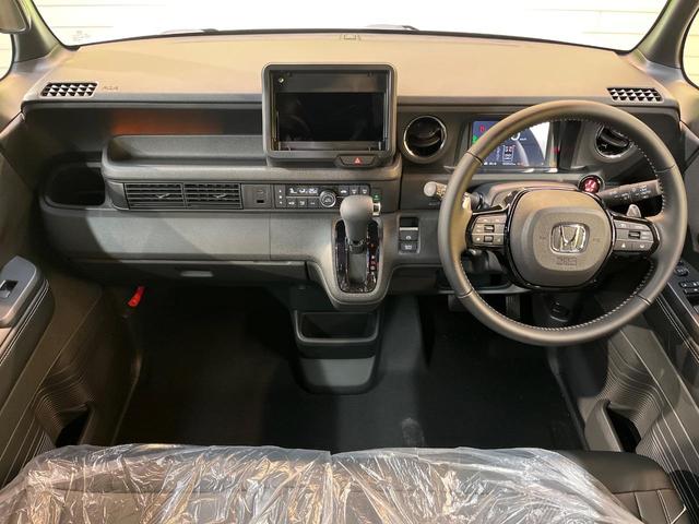 Ｎ－ＢＯＸカスタム ターボコーディネートスタイル　届出済み未使用車　両側電動スライド　バックカメラ　ホンダセンシング　アダプティブクルーズ　２トーンカラー　合皮シート　シートヒーター　コーナーセンサー　レーンキープ　スマートキー　ＬＥＤヘッドライト（2枚目）