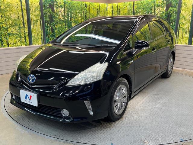 プリウスアルファ Ｓ　チューン　ブラック　純正ナビ　Ｂｌｕｅｔｏｏｔｈ　オプションＬＥＤヘッド　ＥＴＣ車載器　オートエアコン　オートライト　革巻きステリング　メッキドアハンドル　ブラックインテリア　純正１６アルミ　禁煙車（52枚目）