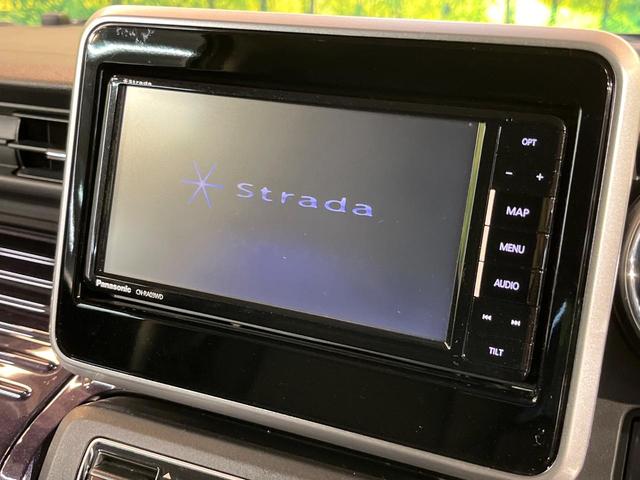 スペーシアカスタム ハイブリッドXSターボ ターボ セーフティサポート SDナビ 全方位モニター 両側電動ドア アダプティブクルーズ リアコーナーセンサー シートヒーター パドルシフト LEDヘッド ハーフレザー ETC 車線逸脱警報 禁煙車(3枚目)