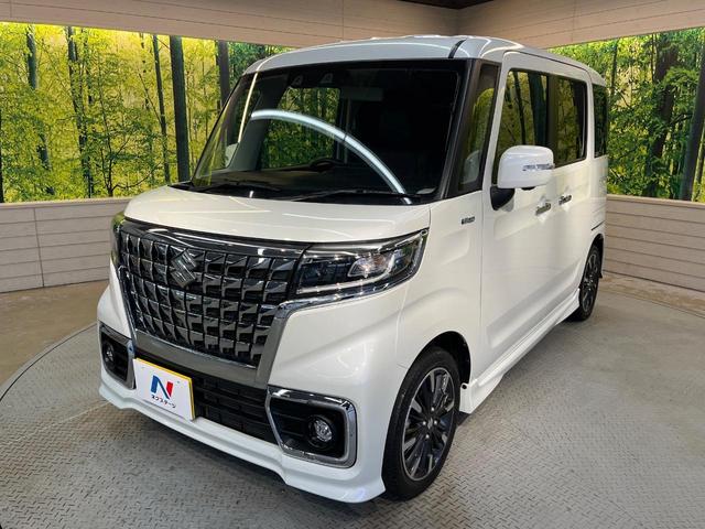 スペーシアカスタム ハイブリッドXSターボ ターボ セーフティサポート SDナビ 全方位モニター 両側電動ドア アダプティブクルーズ リアコーナーセンサー シートヒーター パドルシフト LEDヘッド ハーフレザー ETC 車線逸脱警報 禁煙車(59枚目)