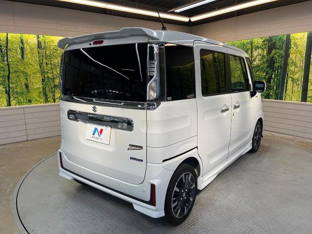 スペーシアカスタム ハイブリッドXSターボ ターボ セーフティサポート SDナビ 全方位モニター 両側電動ドア アダプティブクルーズ リアコーナーセンサー シートヒーター パドルシフト LEDヘッド ハーフレザー ETC 車線逸脱警報 禁煙車(63枚目)