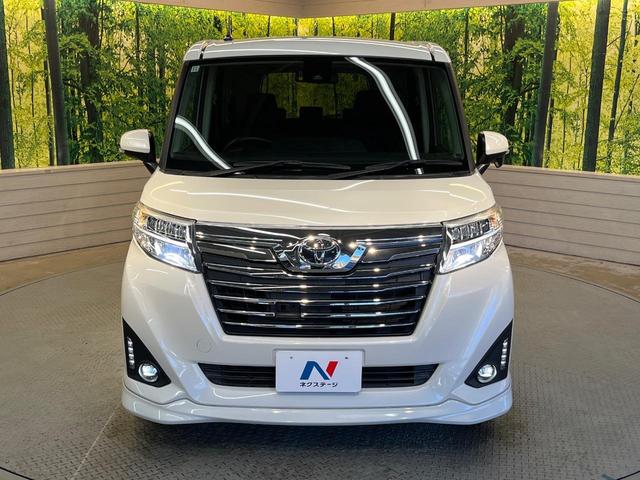 ルーミー カスタムG S 衝突軽減ブレーキ 両側電動ドア クルーズコントロール LEDヘッド オートエアコン ステアリングスイッチ 革巻きステリング アイドリングストップ 車線逸脱警報 誤発進抑制機能 電動格納ミラー 禁煙車(14枚目)