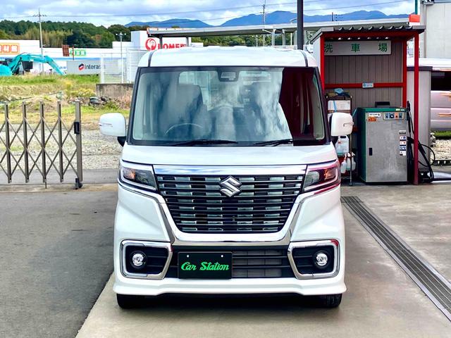 スペーシアカスタム ハイブリッドXS 両側電動スライドドア クリアランスソナー レーンアシスト 衝突被害軽減システム オートライト LEDヘッドランプ スマートキー アイドリングストップ 電動格納ミラー シートヒーター ベンチシート(12枚目)