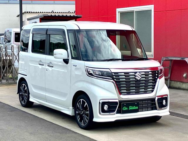 スペーシアカスタム ハイブリッドXS 両側電動スライドドア クリアランスソナー レーンアシスト 衝突被害軽減システム オートライト LEDヘッドランプ スマートキー アイドリングストップ 電動格納ミラー シートヒーター ベンチシート(13枚目)