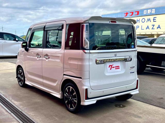 スペーシアカスタム ハイブリッドXS 両側電動スライドドア クリアランスソナー レーンアシスト 衝突被害軽減システム オートライト LEDヘッドランプ スマートキー アイドリングストップ 電動格納ミラー シートヒーター ベンチシート(16枚目)