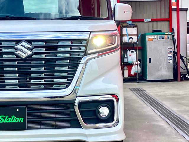 スペーシアカスタム ハイブリッドXS 両側電動スライドドア クリアランスソナー レーンアシスト 衝突被害軽減システム オートライト LEDヘッドランプ スマートキー アイドリングストップ 電動格納ミラー シートヒーター ベンチシート(33枚目)