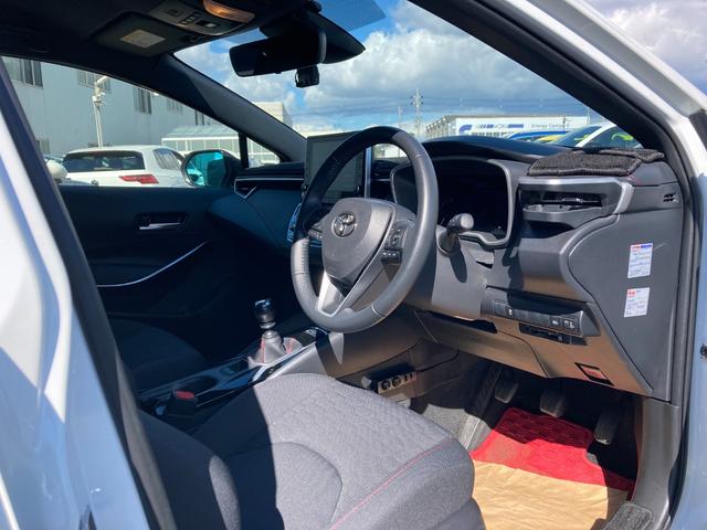 カローラスポーツ Ｇ　Ｚ　６ＭＴ・ローダウン・社外ＡＷ・前後ドラレコ・ＥＴＣ２．０・９インチディスプレイオーディオ・バックカメラ・スロットルコントロール・セーフティセンス・シートヒーター・スペアキー・禁煙車・保証継承（7枚目）