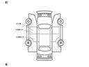 車両状態の展開図です。キズの程度などはこちらをご参考ください。※あくまでも目安です。実車とはキズの状態や数が異なる場合もございますので詳しい車両状態はお問合せ下さい。