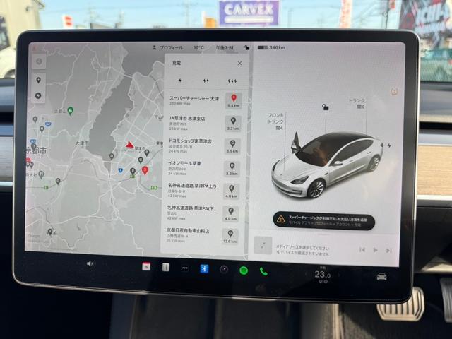 モデル３ ロングレンジ　ＭＩＤテスラ専用ホイール　トランクスポイラー　ＡＷＤ　カスタム有　ＥＴＣ　ドラレコ　禁煙車（37枚目）