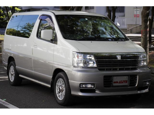 エルグランド Ｖ　後期型　インタークーラー付きディーゼルターボ　４ＷＤ　Ｗサンルーフ　電動コーナーポール　ＥＴＣ（14枚目）