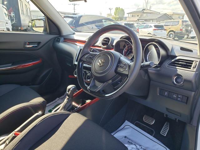 スイフトスポーツ ベースグレード デュアルセンサーブレーキサポート ブラインドスポットモニター アダプティブクルーズコントロール シートヒーター 保証書 スマートキー トノカバー フロアマット LEDヘッドライト スペアキー(54枚目)