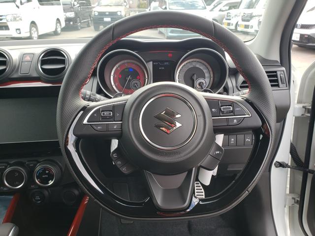 スイフトスポーツ ベースグレード 登録済未使用車 LEDヘッドライト LEDフォグ 電動格納ミラ― プッシュスタート MTモード セーフティーセンス シートヒーター オートエアコン オートライト 純正17インチアルミホイール キーレス(20枚目)