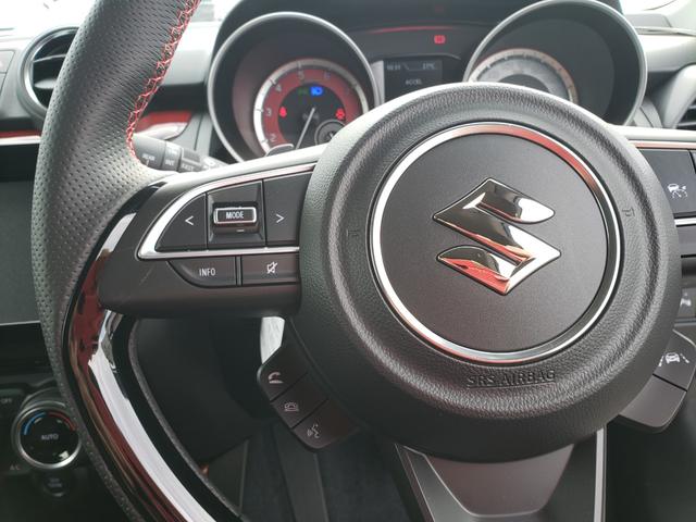 スイフトスポーツ ベースグレード 登録済未使用車 LEDヘッドライト LEDフォグ 電動格納ミラ― プッシュスタート MTモード セーフティーセンス シートヒーター オートエアコン オートライト 純正17インチアルミホイール キーレス(22枚目)