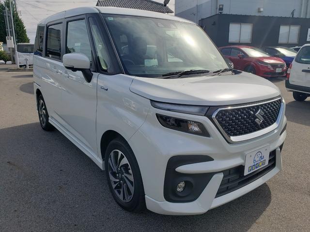 ソリオバンディット ハイブリッドＭＶ　セーフティーサポート　９インチディスプレイオーディオ　全方位モニター　両側パワースライドドア　純正１５インチアルミホイール　ＥＴＣ　シートヒーター　ＬＥＤヘッドライト　ＬＥＤフォグランプ　電動格納（4枚目）