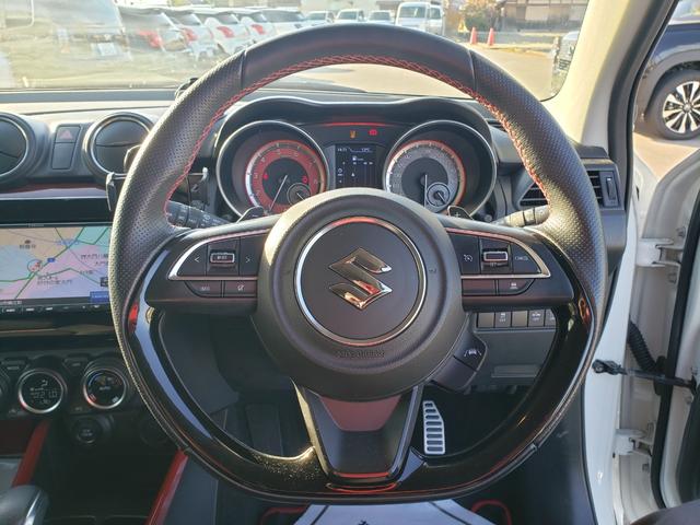 スイフトスポーツ ベースグレード セーフティサポート 7インチナビ バックカメラ ETC ドラレコ 純正17インチアルミホイール LEDヘッドライト LEDフォグ シートヒーター フロアマット ドアバイザー 電動格納 オートエアコン(15枚目)