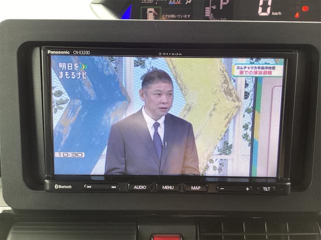 タント カスタムＲＳ　衝突軽減Ｂ　社外ナビ　ＴＶ　Ｂｌｕｅｔｏｏｔｈ対応　Ｂカメラ　両側自動ドア　ＬＥＤヘッドライト　フォグライト　スマートキー　アイドリングストップ　純正アルミホイール（9枚目）
