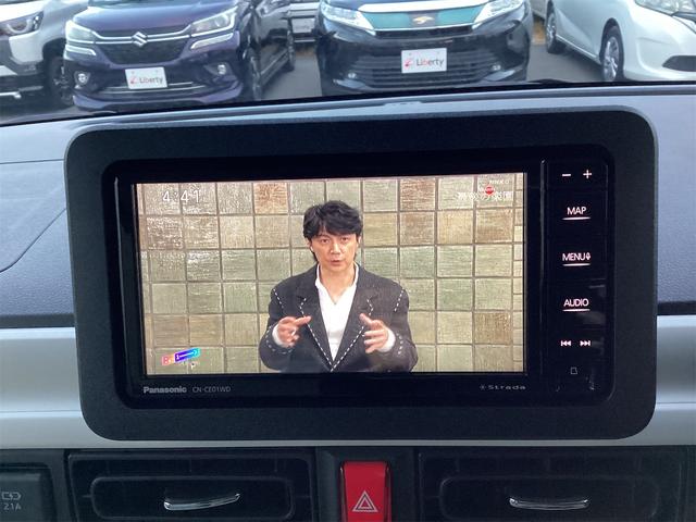 ムーヴキャンバス ストライプスＧ　全周囲カメラ　両側電動スライドドア　ナビ　ＴＶ　クリアランスソナー　衝突被害軽減システム　ＬＥＤヘッドランプ　スマートキー　アイドリングストップ　電動格納ミラー　シートヒーター　ベンチシート　ＣＶＴ（9枚目）