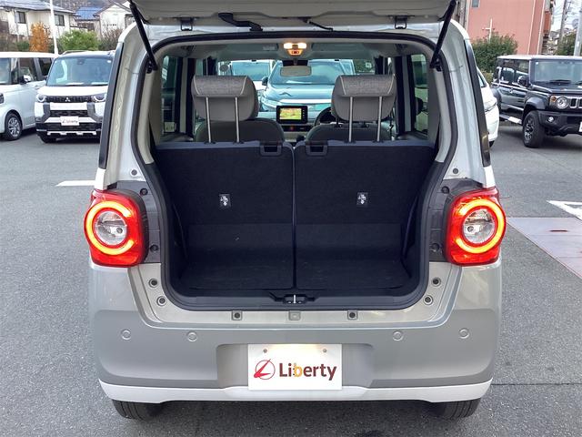 ムーヴキャンバス ストライプスＧ　全周囲カメラ　両側電動スライドドア　ナビ　ＴＶ　クリアランスソナー　衝突被害軽減システム　ＬＥＤヘッドランプ　スマートキー　アイドリングストップ　電動格納ミラー　シートヒーター　ベンチシート　ＣＶＴ（21枚目）