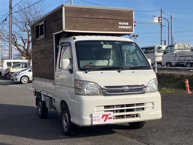 ハイゼットトラック エクストラＶＳ　軽トラ用４ナンバー　キャンピング　木目ハンドル　ＥＴＣ（3枚目）
