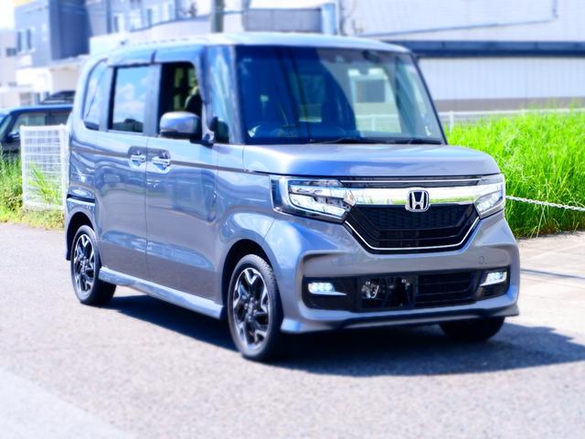 Ｎ－ＢＯＸカスタム Ｇ・Ｌターボホンダセンシング　４ＷＤ　１年保証　フルセグＴＶバックカメラ付ナビ　Ｂｌｕｅｔｏｏｔｈオーディオ対応　禁煙車　両側電動ドア　ドラレコ＆ＥＴＣ　衝突軽減ブレーキ＆踏み間違い防止　新品バッテリー交換　左右シートヒーター装備（5枚目）