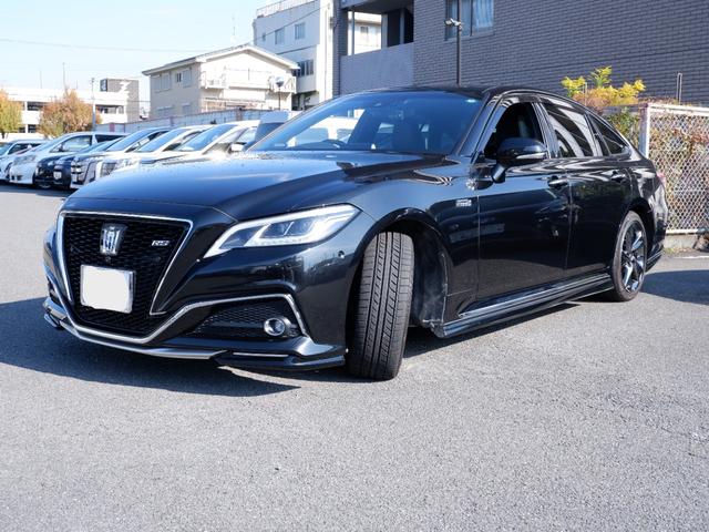 クラウンハイブリッド ＲＳアドバンス　１年保証　ＴＲＤエアロ　フルセグＴＶ全方位カメラ付ナビ　Ｂｌｕｅｔｏｏｔｈオーディオ対応　ワンオーナー禁煙車　前後ドラレコ＆ＥＴＣ２．０　黒革　ＨＵＤ（5枚目）