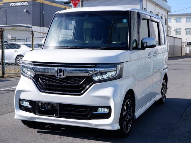 N-BOXカスタム G・Lターボホンダセンシング 1年保証 ターボ車 フルセグTVバックカメラ付ナビ Bluetoothオーディオ対応 禁煙車 両側電動ドア ドラレコ&ETC 衝突軽減ブレーキ&踏み間違い防止 新品バッテリー スタッドレスタイヤ積込(2枚目)