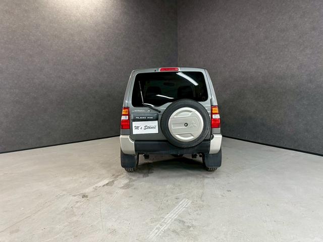パジェロミニ V 車検9年11月 ターボ 4WD 5MT マニュアルギヤシフト カセットデッキ タイミングベルト交換済み ABS SRSエアバッグ フォグランプ パワステ パワーウィンドウ アルミホイール(11枚目)