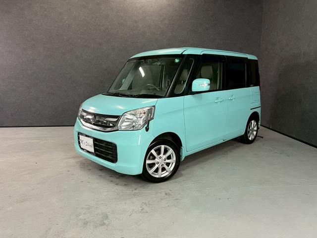 スペーシア T 車検9年11月 ターボ オートギヤシフト スマートキー ナビ ETC 両側電動スライドドア ABS SRSエアバッグ ヘッドライトレベライザー パワーウィンドウ アイドリングストップ アルミホイール(6枚目)