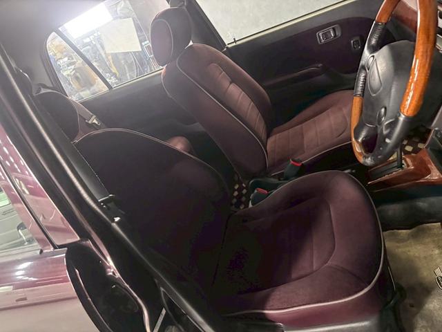 ミラジーノ ジーノ　車検９年２月　オートギヤシフト　ＣＤ　カセット　ＡＢＳ　ＳＲＳエアバッグ　パワステ　パワーウィンドウ　アルミホイール　２ＷＤ　４ＡＴ（52枚目）