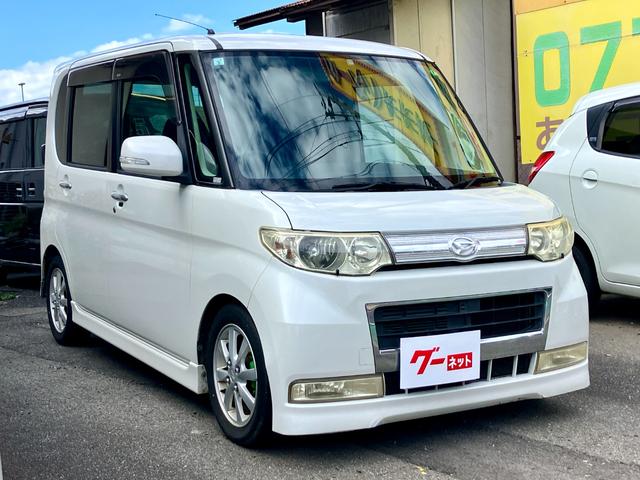 タント カスタムXリミテッド フルエアロ 左側電動スライドドア ETC スマートキー HDDナビ フルセグ 電動格納ミラー アルミホイール ディスチャージヘッドライト(3枚目)