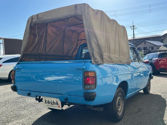 サニートラック ＤＸ　京ナンバー法人車／４速ミッション／フルオリジナル／日産純正幌／シート＆ドアパネル張替済／キャブレター／フェンダーミラー／三角窓／純正ラヂオ（37枚目）
