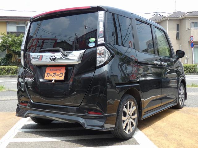 タンク カスタムＧ－Ｔ　純正９インチナビ　ＴＲＤフルエアロ　バックカメラ　両側電動スライドドア　純正エンジンスターター　ドラレコ　シートヒーター　ＥＴＣ　クルコン　レザー調シートカバー　スペアキー　ユーザー買取（8枚目）