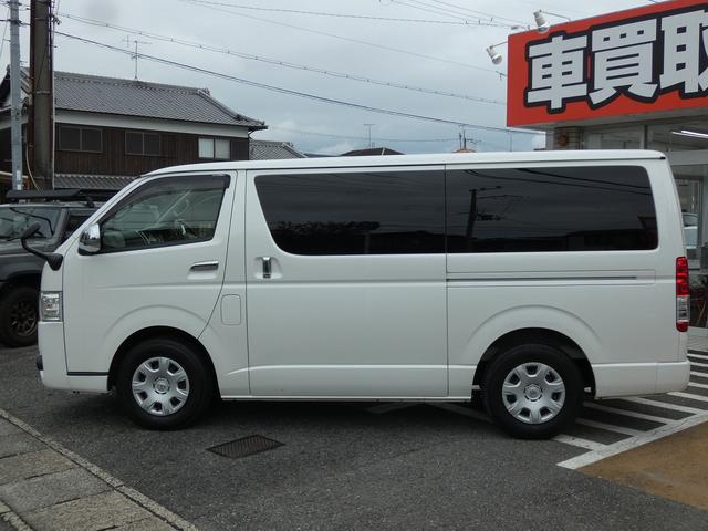 レジアスエースバン ロングスーパーＧＬ　ディーゼル　純正ナビ　フルセグ　バックカメラ　ワンオーナー　禁煙車　ベッドキット　ＬＥＤヘッドライト　ＥＴＣ　ウッドコンビハンドル　レザー調シートカバー　スペアキー　記録簿７枚　ユーザー買取（14枚目）