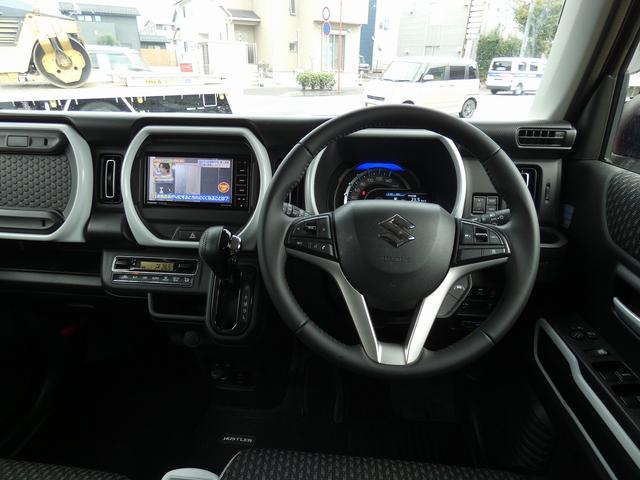 ハスラー ハイブリッドＸ　ワンオーナー　ユーザー買取車　純正１５インチアルミホイール　社外ナビ　フルセグＴＶ　Ｂｌｕｅｔｏｏｔｈ　ＥＴＣ　ドラレコ　Ｒカメラ　プッシュスタート　スマートキー　シートヒーター（3枚目）