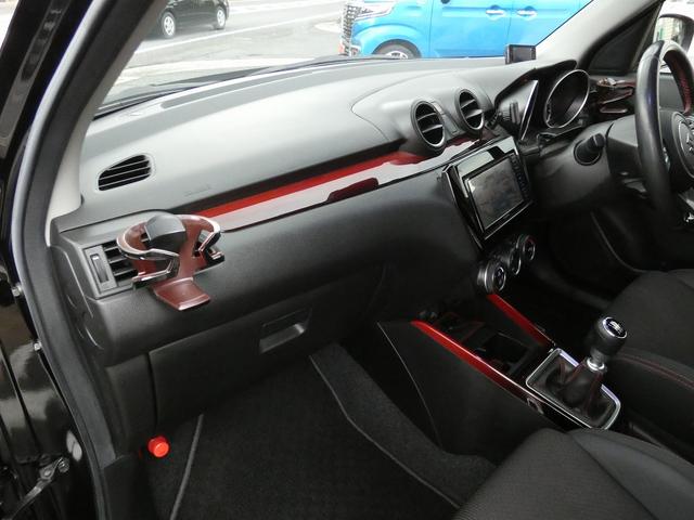 スイフトスポーツ ベースグレード ワンオーナー 6速マニュアル ローダウンバネ 社外17インチアルミホイール 社外ナビ フルセグTV ドラレコ ETC Rカメラ コーナーセンサー BSM D席シートヒーター フォグライト(40枚目)