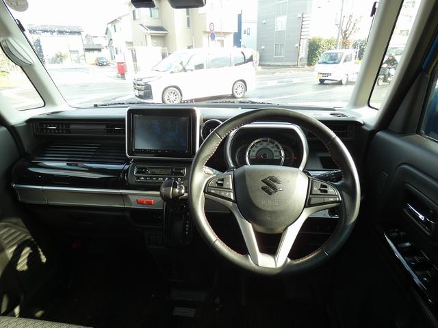 スペーシアカスタム ハイブリッドXSターボ 純正8インチナビ フルセグ 全方位モニター フリップダウンモニター 両側電動スライドドア ETC ドラレコ ワンオーナー 禁煙車 シートヒーター ヘッドアップディスプレイ ハーフレザー スペアキー(3枚目)