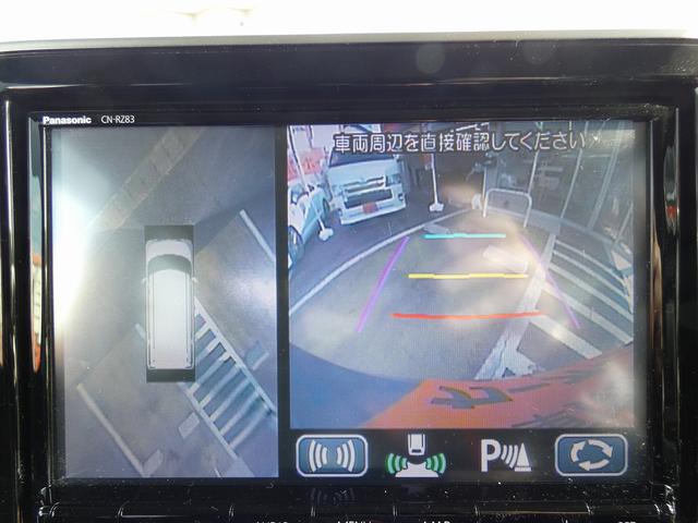 スペーシアカスタム ハイブリッドXSターボ 純正8インチナビ フルセグ 全方位モニター フリップダウンモニター 両側電動スライドドア ETC ドラレコ ワンオーナー 禁煙車 シートヒーター ヘッドアップディスプレイ ハーフレザー スペアキー(4枚目)