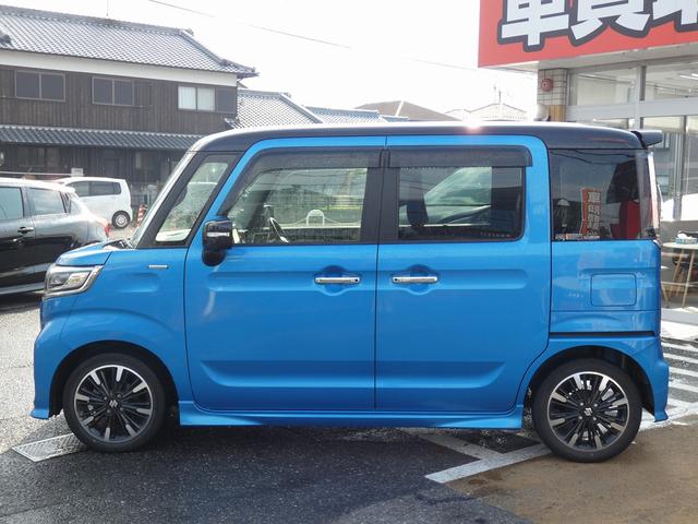 スペーシアカスタム ハイブリッドXSターボ 純正8インチナビ フルセグ 全方位モニター フリップダウンモニター 両側電動スライドドア ETC ドラレコ ワンオーナー 禁煙車 シートヒーター ヘッドアップディスプレイ ハーフレザー スペアキー(14枚目)