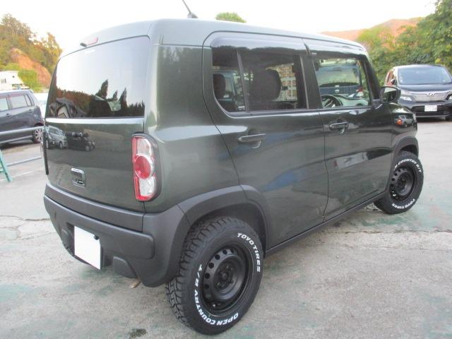 ハスラー G 車検R9年3月 交換不要タイミングチェーン 新品オープンカントリーMTタイヤ ラプターライナー&艶消しブラック塗装 SDナビ 地デジTV バックカメラ 音声式ETC(3枚目)