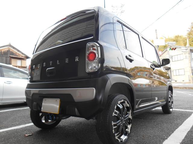 ハスラー Ａ　リフトアップ　バトルシップ４アルミホイール　ＨＫＳ車検対応マフラー　キーレス　ＥＴＣ（10枚目）